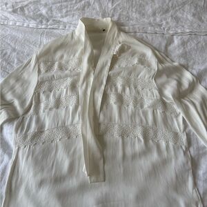 Elegant White Lace Blouse